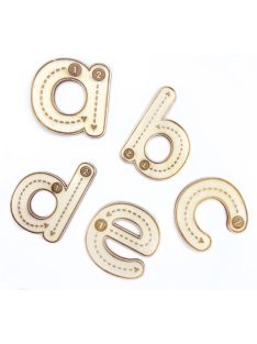   Wooden Montessori letters – lowercase alphabet letters (set of 26 pcs)
