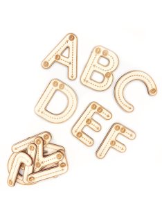   Wooden Montessori letters – uppercase alphabet letters (set of 26 pcs)