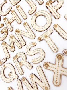   Wooden Montessori letters – uppercase alphabet letters (set of 26 pcs)