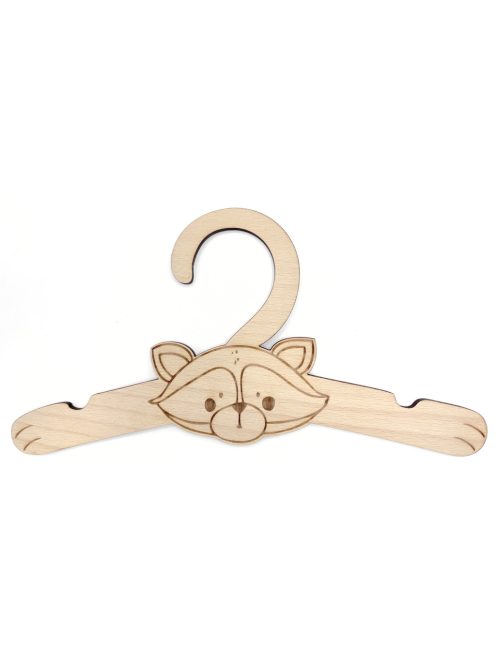 Wooden children's hangers - Raccoon