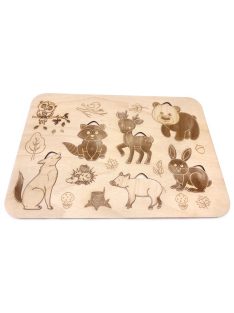 Mysli&Vlož – WOODEN Shape Sorter – FOREST ANIMALS