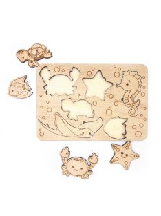   Mysli&Vlož mini – Underwater World – Small wooden shape sorter