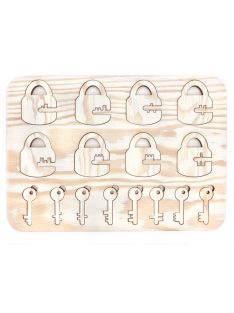 Mysli&Vlož – WOODEN Logic Game – KEYS & LOCKS