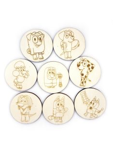 Wooden Memory Game - Bluey