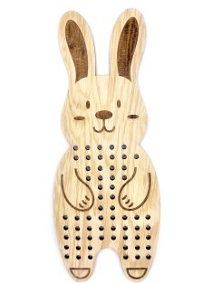 Wooden lacing shapes – MiniDots – Bunny