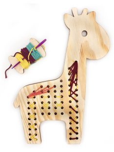 Wooden lacing shapes – MiniDots – Giraffe