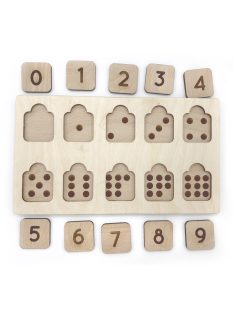 Wooden number puzzle