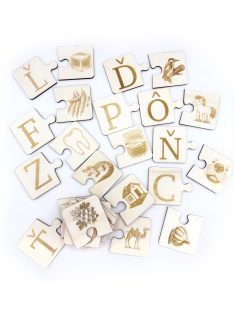   Little Letter - Alphabet Puzzle – matching letters and pictures (wooden)