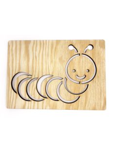   KresliSoMnou – Drawing Template – Bugs, Snails and Worms – Caterpillar