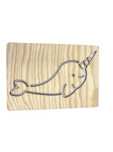 Ocean drawing template - Narwhal