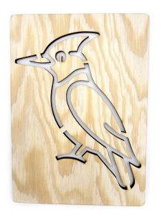 DrawWithMe - Drawing stencil - Birds - Woodpecker