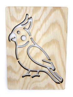 DrawWithMe - Drawing stencil - Birds - Cockatiel