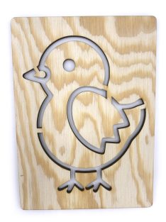 DrawWithMe - Drawing stencil - Birds - Chick
