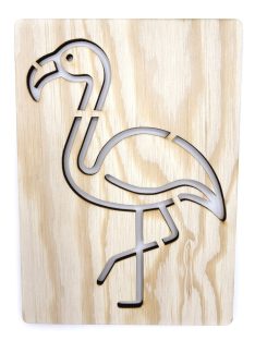 DrawWithMe - Drawing stencil - Birds - Flamingo