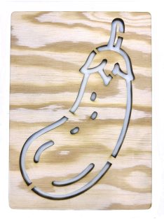   DrawWithMe – Drawing Stencil – Vegetables & Fruits – Eggplant