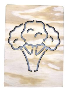   DrawWithMe – Drawing Stencil – Vegetables & Fruits – Broccoli