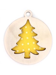 Wooden Christmas ornament with Christmas motif 2