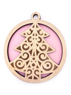 Wooden Christmas ornament with Christmas motif 4