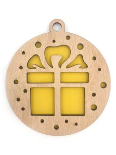 Wooden Christmas ornament with Christmas motif 5