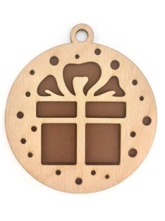 Wooden Christmas ornament with Christmas motif 5