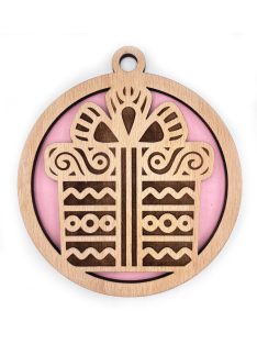 Wooden Christmas ornament with Christmas motif 6