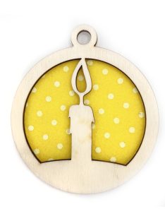 Wooden Christmas ornament with Christmas motif 10