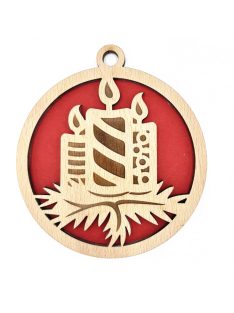 Wooden Christmas ornament with Christmas motif 11