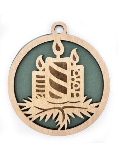 Wooden Christmas ornament with Christmas motif 11