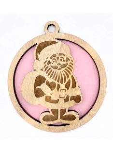Wooden Christmas ornament with Christmas motif 12
