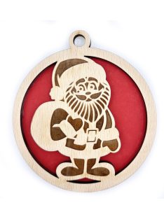 Wooden Christmas ornament with Christmas motif 12