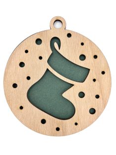 Wooden Christmas ornament with Christmas motif 13