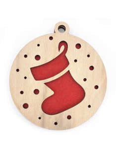 Wooden Christmas ornament with Christmas motif 13