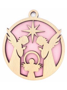 Wooden Christmas ornament with Christmas motif 16