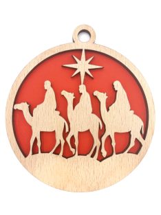 Wooden Christmas ornament with Christmas motif 17