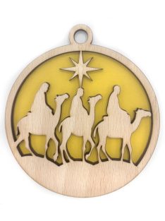Wooden Christmas ornament with Christmas motif 17