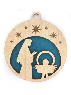 Wooden Christmas ornament with Christmas motif 20