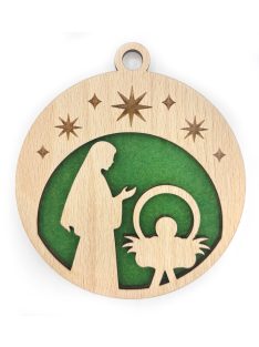 Wooden Christmas ornament with Christmas motif 20
