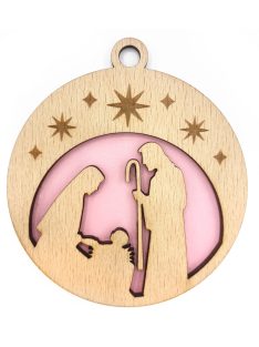 Wooden Christmas ornament with Christmas motif 21
