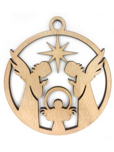 Wooden Christmas ornament Holy Night 2