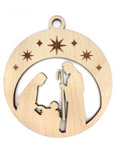 Wooden Christmas ornament Holy Night 3