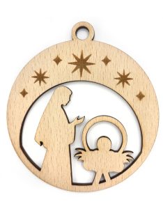 Wooden Christmas ornament Holy Night 5
